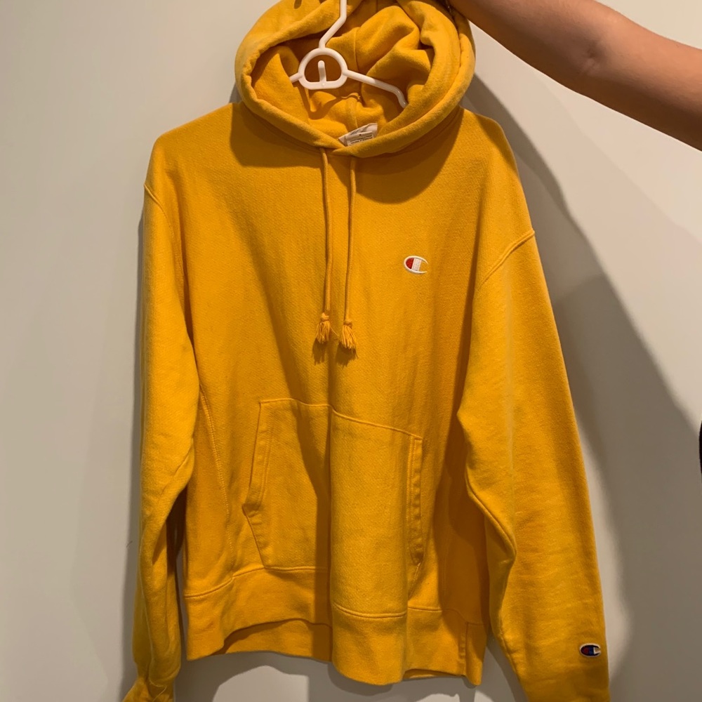 Gold Champion reverse weave hoodie